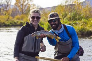 Fly fishing on the weber river