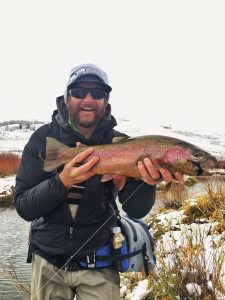 Streamer fishing only a half hour from Park City Utah.