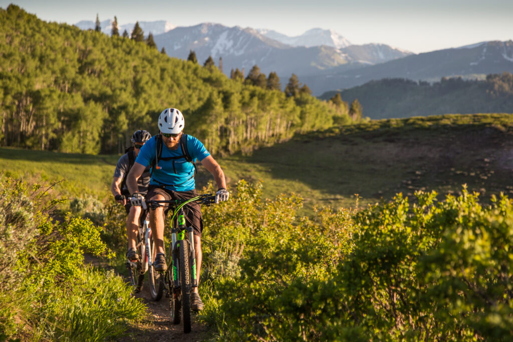 mountain biking in park city, Utah