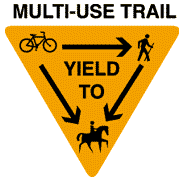 Multi-use Trail Yield Triangle