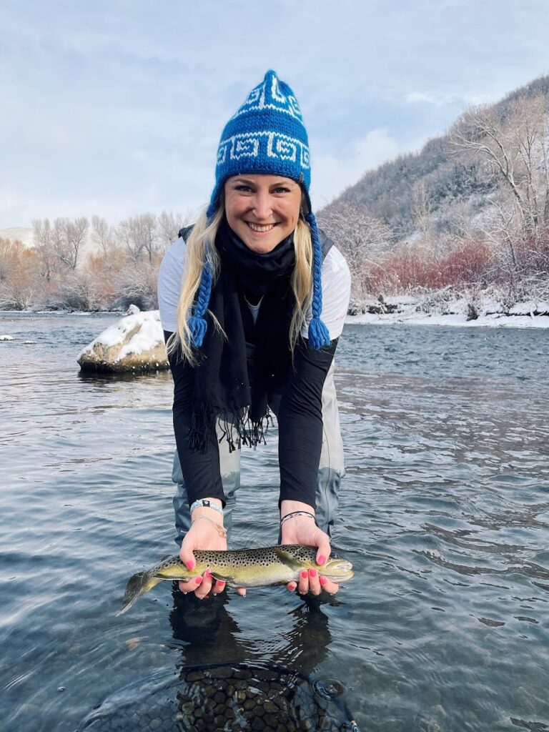 Winter fly fishing near park city